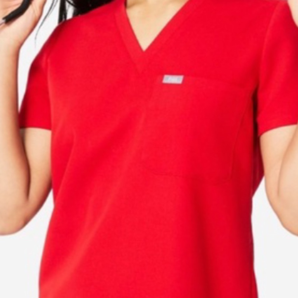 Figs scrub set red XS